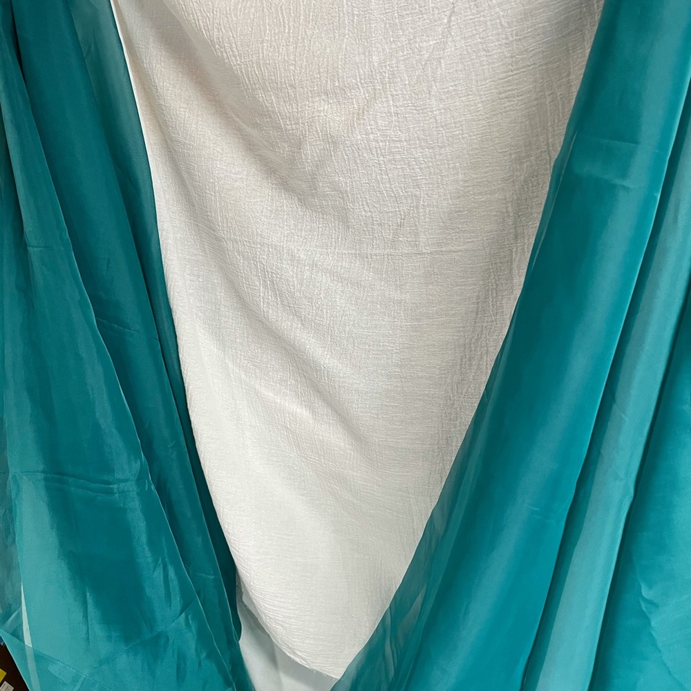 Teal Window Scarf